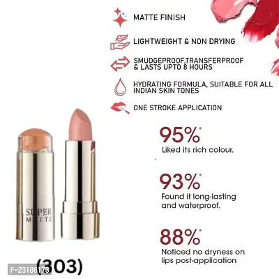 R4 Super Matte Nude (303) Lipstick Pack of 1