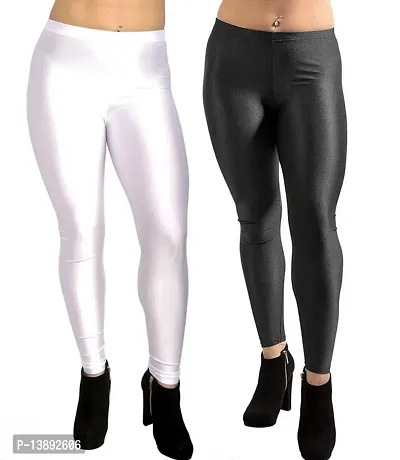 Skinny Fit Nylon Legging for Women combo pack 2-thumb0