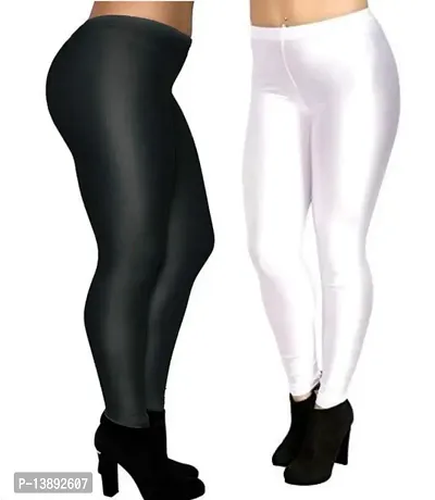 Skinny Fit Nylon Legging for Women combo pack 2-thumb2