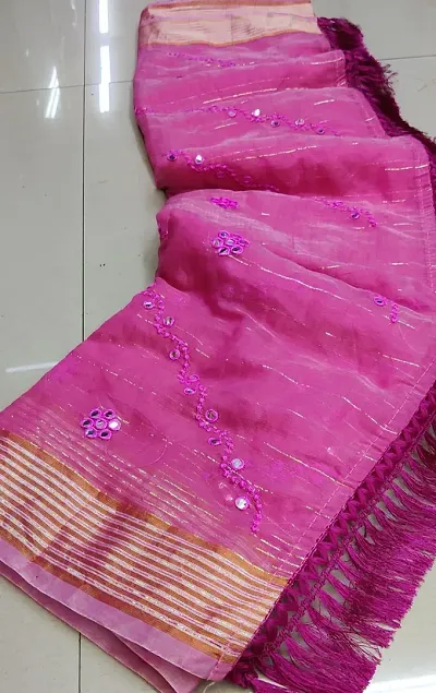 Must Have Mulmul Cotton Saree with Blouse piece 