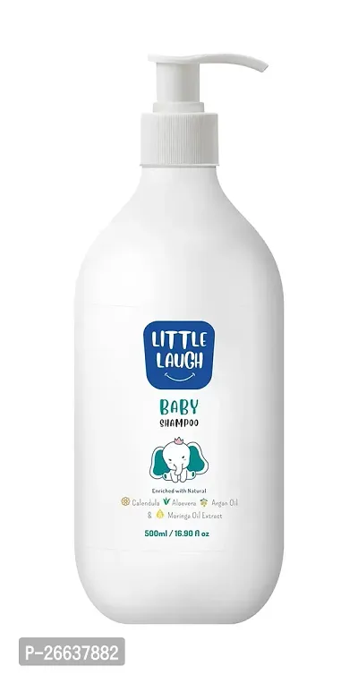 No More Tears Baby Shampoo - 500Ml - Enriched With Natural Calendula, Aloe Vera, Argan Oil  Moringa Oil Extract