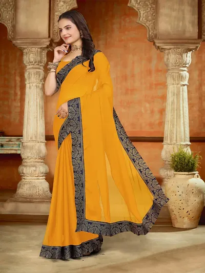 Best Selling Georgette Saree with Blouse piece