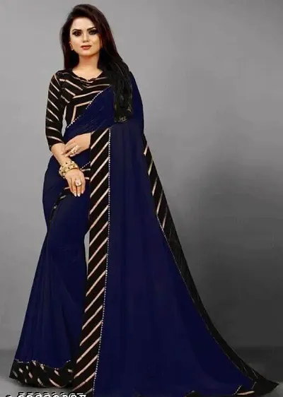 Alluring Silk Blend Sarees With Blouse Piece