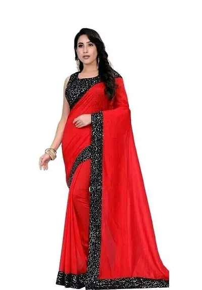 Best Selling Art Silk Saree with Blouse piece 