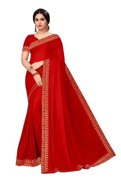 Elegant Art Silk Saree with Blouse piece 