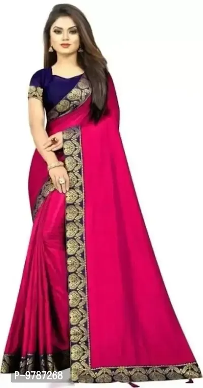 Art Silk Lace Work Saree with Blouse piece