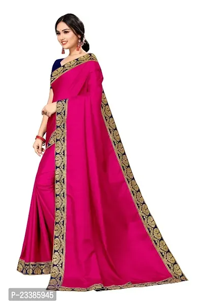 Art Silk Lace Work Saree with Blouse piece