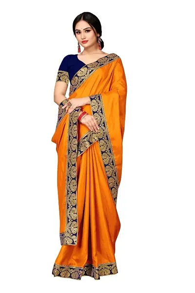 Art Silk Lace Work Saree with Blouse piece