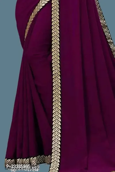 Art Silk Lace Work Saree with Blouse piece