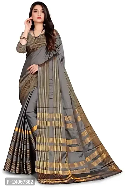 Cotton Silk Woven Design Saree with Blouse piece