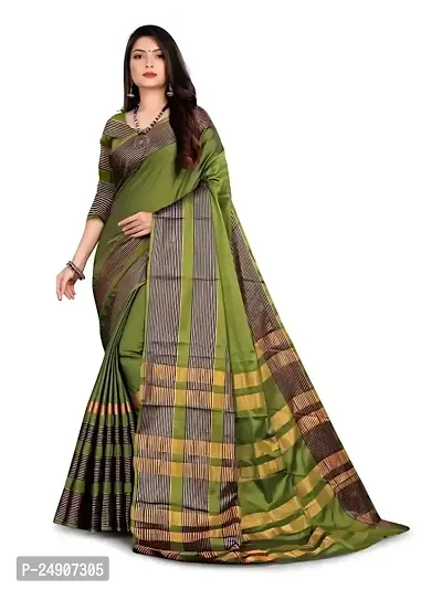 Cotton Silk Woven Design Saree with Blouse piece