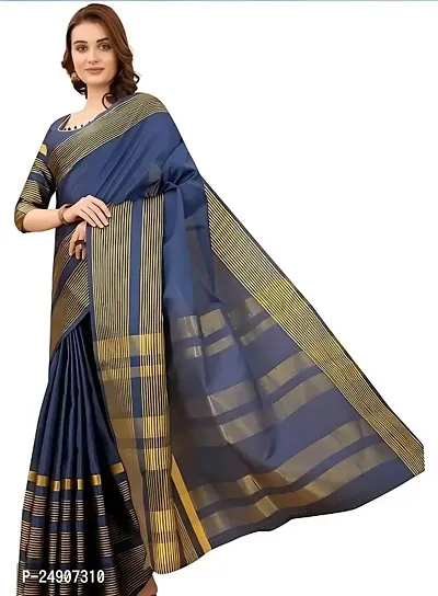 Cotton Silk Woven Design Saree with Blouse piece