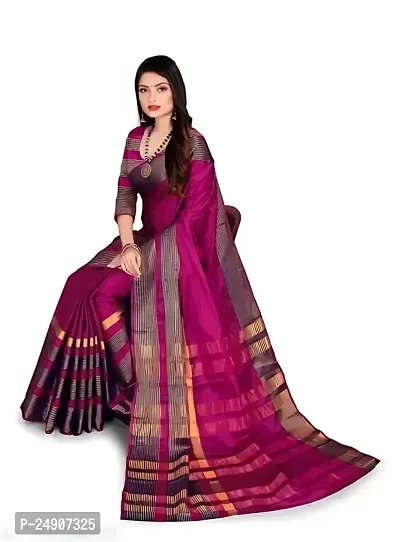 Cotton Silk Woven Design Saree with Blouse piece