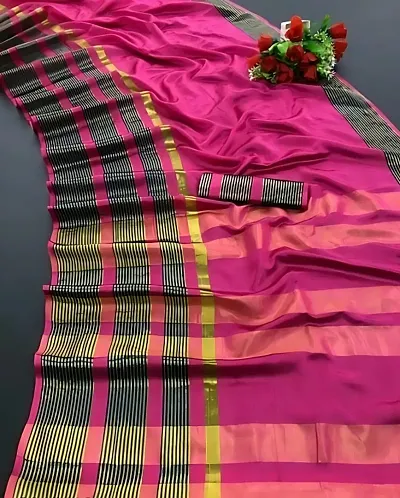 Cotton Silk Woven Design Sarees with Blouse Piece