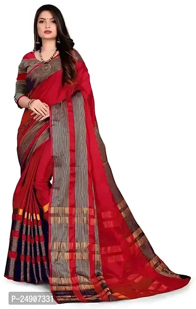 Cotton Silk Woven Design Saree with Blouse piece