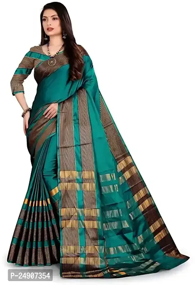 Cotton Silk Woven Design Saree with Blouse piece