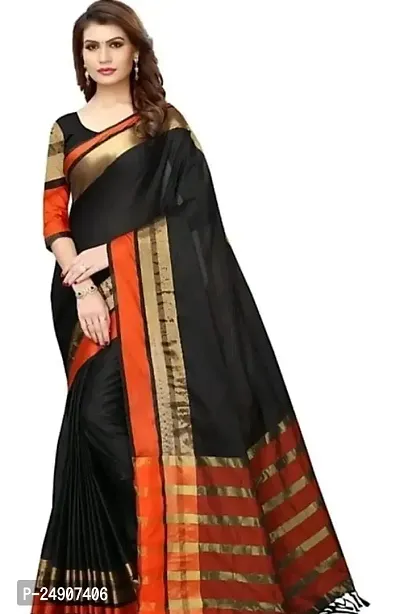 Cotton Silk Woven Design Saree with Blouse piece