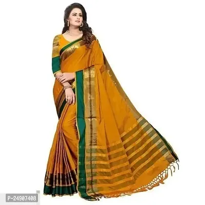 Cotton Silk Woven Design Saree with Blouse piece