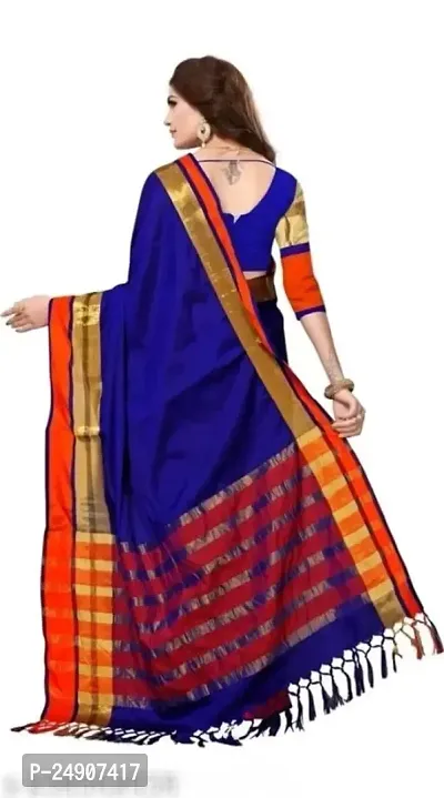 Cotton Silk Woven Design Saree with Blouse piece