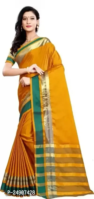 Cotton Silk Woven Design Saree with Blouse piece