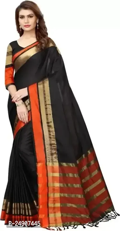 Cotton Silk Woven Design Saree with Blouse piece