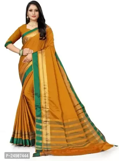 Cotton Silk Woven Design Saree with Blouse piece