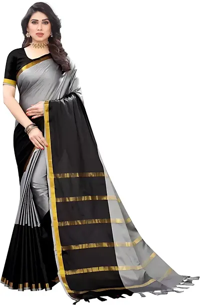 Cotton Silk Sarees with Blouse Piece