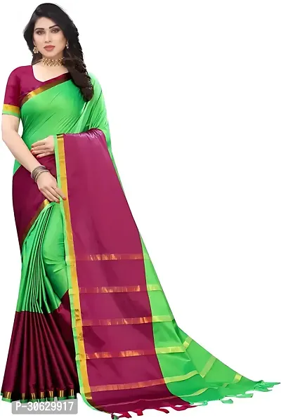 Cotton Silk Woven Design Saree with Blouse piece