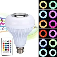 12 W Led Wireless Light Bulb With Speaker | Bluetooth Enabled | Rgb Music Light | Colour Changing Remote Control Access| B22 Holder-thumb3
