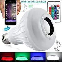 12 W Led Wireless Light Bulb With Speaker | Bluetooth Enabled | Rgb Music Light | Colour Changing Remote Control Access| B22 Holder-thumb4