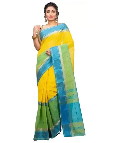 Pure Cotton Taant Sarees With blouse piece