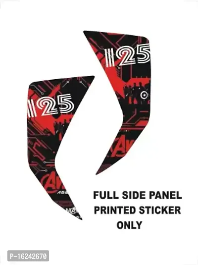 Premium Quality Sticker  Decal For Scooter (Red)-thumb0