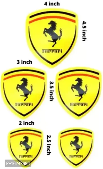 Premium Quality Sticker Set Decal For Scooternbsp;(Yellow)-thumb0