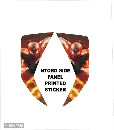 Premium Quality Ntorq Side Panel Printed Sticker For Scooter-thumb0