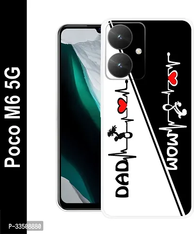 Stylish Silicon Printed Back Case Cover for Poco X6 5G-thumb0