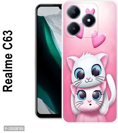 Back Cover for Realme C63 Back Cover Multicolor Flexible Silicon Pack of 1