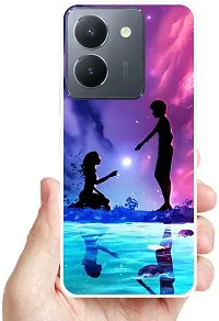 Stylish Silicon Printed Back Case Cover for Vivo Y18-thumb3