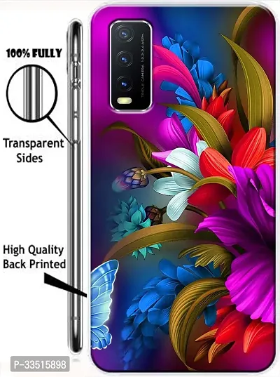 Back Cover for Vivo Y20i Vivo Y20 Vivo Y20G Multicolor Dual Protection Silicon Pack of 1-thumb2