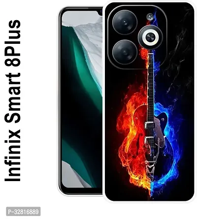 LargCiager Back Cover for Infinix Smart 8Plus Back Cover Multicolor Dual Protection Silicon-thumb0