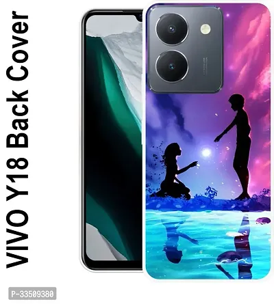 Stylish Silicon Printed Back Case Cover for Vivo Y18-thumb0