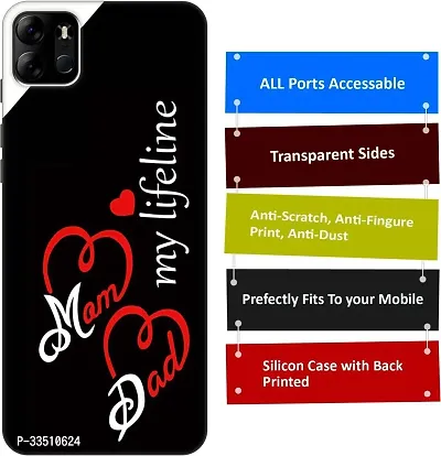 Back Cover For Tecno Pop 7 Pro Mobile Back Cover Multicolor Dual Protection Silicon-thumb3