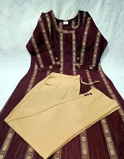 Fancy Khadi Kurta Set For Women