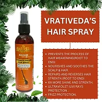 VRATIVEDA Strength Repair Hair Spray / 100% Natural Hair Spray/Anti-Frizz  Smooth Finish 200 ML-thumb1