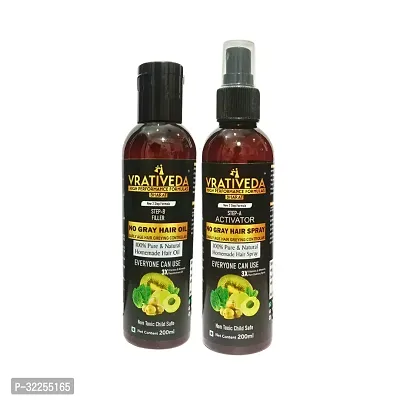 Natural No Gray Hair Oil  (Combo of 2)