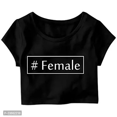 Elegant Cotton Blend Tshirt For Women-thumb0