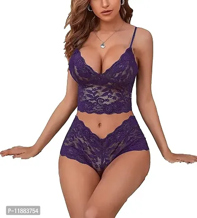 Sexy Lingerie For Women, 2 Pcs Bra And Panty Sets, High Waisted