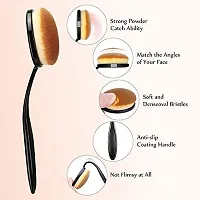 Leticia Beauty Pcs Makeup Sponges with Makeup Foundation Brush, Professional Foundation Beauty Sponge and Makeup Brush for Liquid, Cream and Powder (1 Brush Egg Cleaner + 1 Foundation Brush)-thumb3