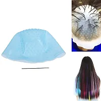 Leticia Highlight Cap Silicone Hair Dye Cap Reusable Multicolor Hair Dyeing Hair Colour Cap with Hooks Home Salon for Women Men Girls Dyeing Hair-thumb4