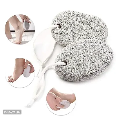 Leticia Pumice Stone 2 Pcs, Natural Lave Pumice Stone for Feet/Hand, Small Callus Remover/Foot Scrubber Stone for Men/Women-thumb2