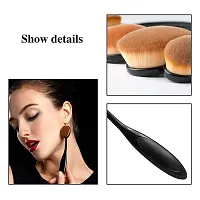 Leticia 3+1 Pcs Makeup Sponge Set with Foundation Brush, Foundation Beauty Blender for Liquid Cream and Powder, Professional Beauty Blender Sponge  Foundation Brush-Multicolored-thumb1